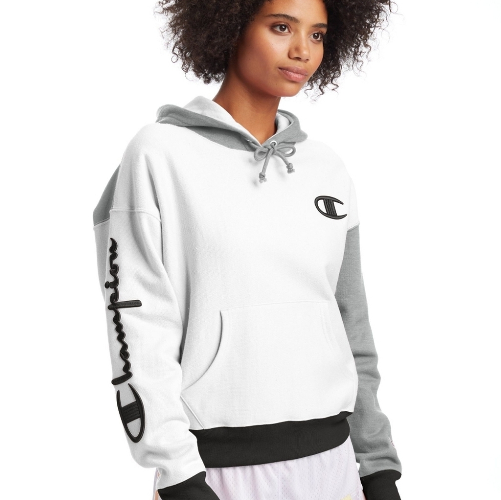 CHAMPION Reverse Weave Colorblock Womens Hoodie